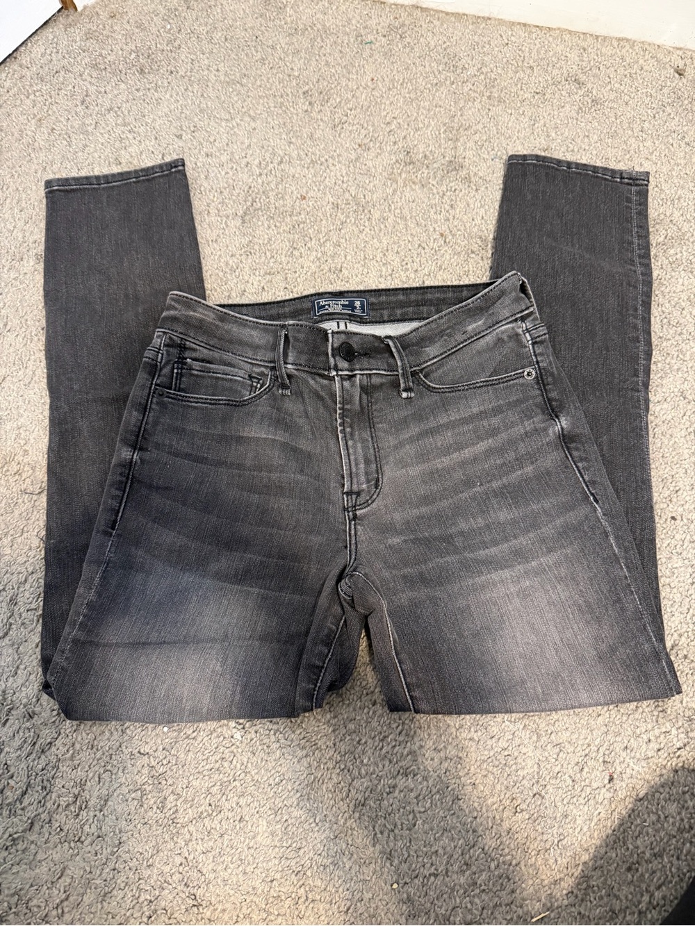 Abercrombie & Fitch Slim Grey Wash Jeans